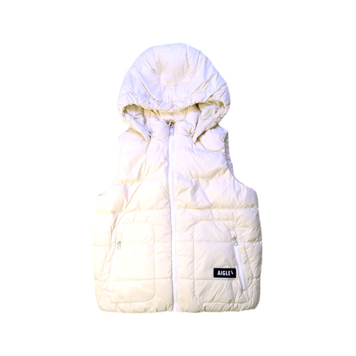 A Ivory Outerwear Vests from Aigle in size 10Y for neutral. (Front View)