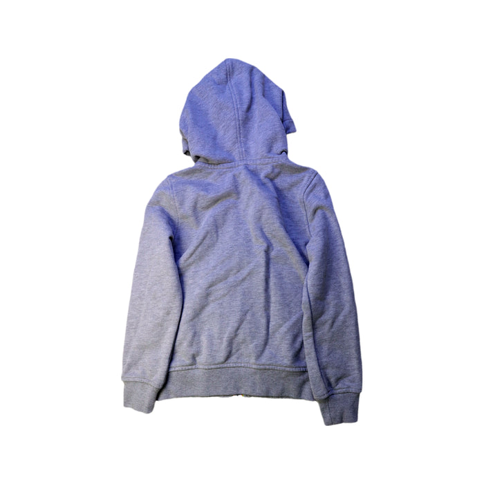 A Grey Zippered Sweatshirts from K-Way in size 8Y for boy. (Back View)
