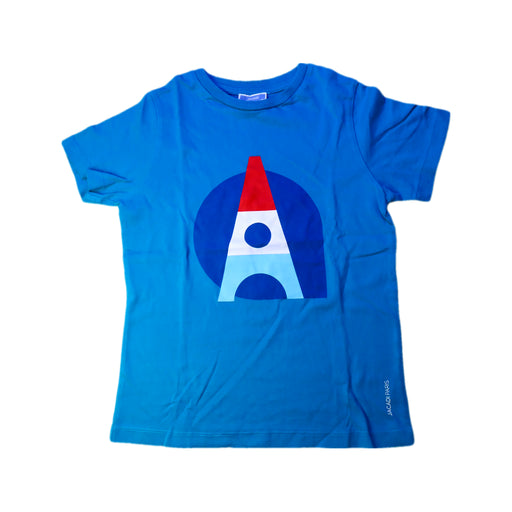 A Blue Short Sleeve T Shirts from Jacadi in size 8Y for boy. (Front View)