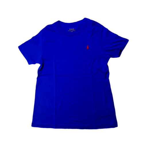 A Blue Short Sleeve T Shirts from Polo Ralph Lauren in size 5T for boy. (Front View)