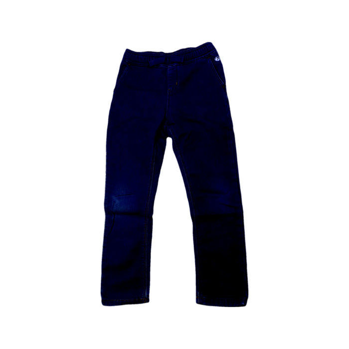 A Blue Jeans from Petit Bateau in size 8Y for boy. (Front View)