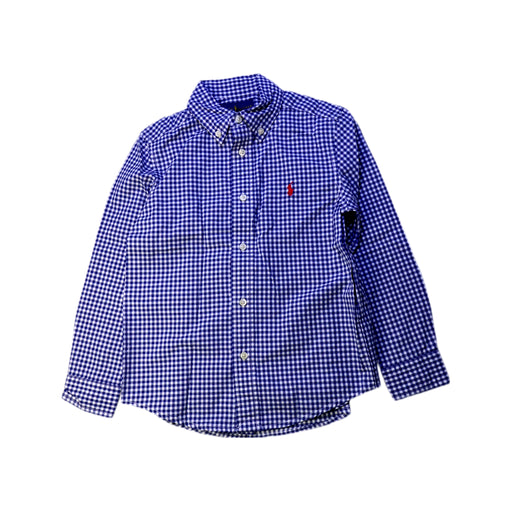 A Blue Long Sleeve Shirts from Ralph Lauren in size 5T for boy. (Front View)