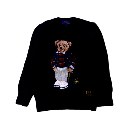 A Navy Knit Sweaters from Polo Ralph Lauren in size 6T for boy. (Front View)
