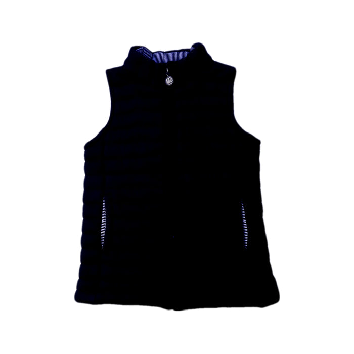 A Navy Outerwear Vests from Petit Bateau in size 8Y for boy. (Front View)