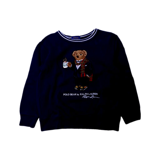 A Navy Crewneck Sweatshirts from Polo Ralph Lauren in size 6T for boy. (Front View)
