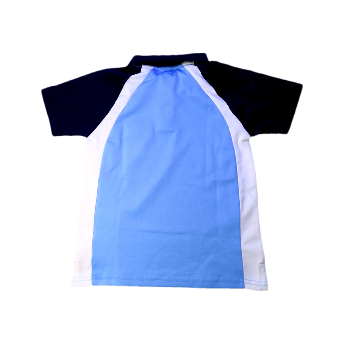 A Blue Short Sleeve Polos from Polo Ralph Lauren in size 5T for boy. (Back View)