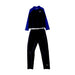 A Blue Wetsuits from Aquasport in size 8Y for boy. (Front View)