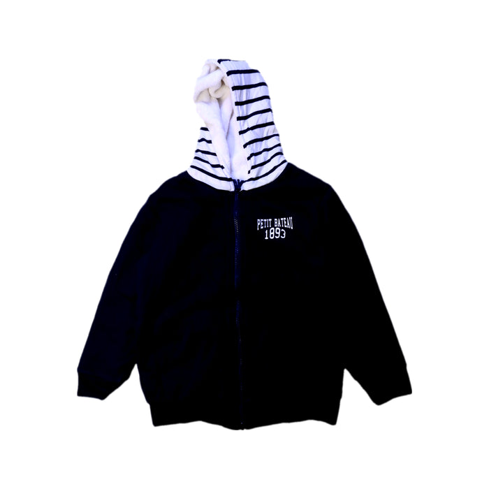 A Navy Lightweight Jackets from Petit Bateau in size 6T for boy. (Front View)