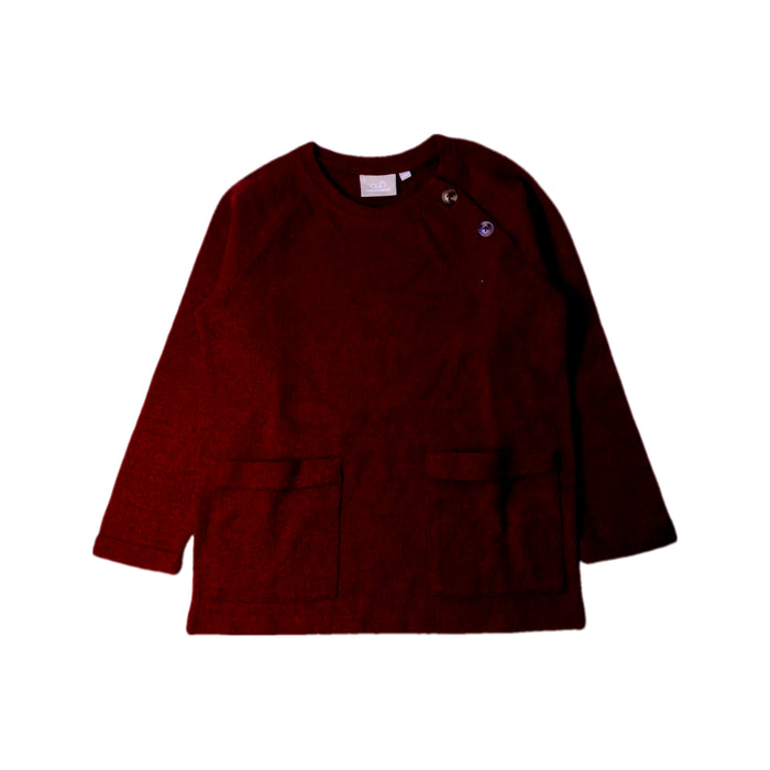A Burgundy Knit Sweaters from Chickeeduck in size 5T for boy. (Front View)
