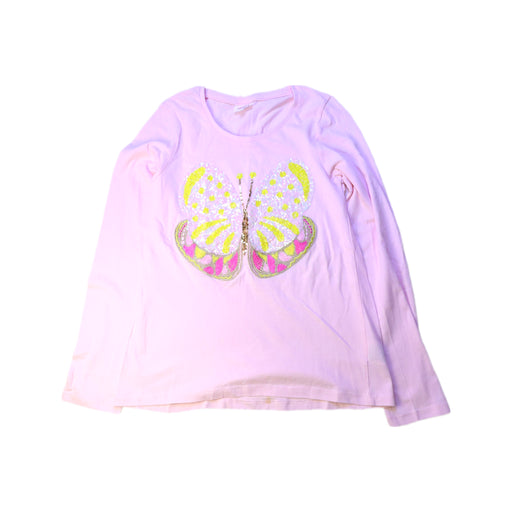 A Pink Long Sleeve Tops from Seed in size 10Y for girl. (Front View)