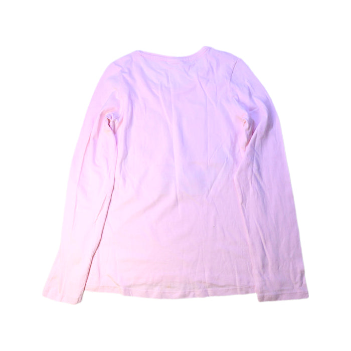 A Pink Long Sleeve Tops from Seed in size 10Y for girl. (Back View)