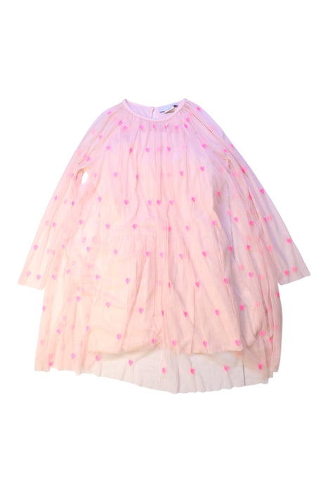 A Pink Long Sleeve Dresses from Stella McCartney in size 8Y for girl. (Front View)