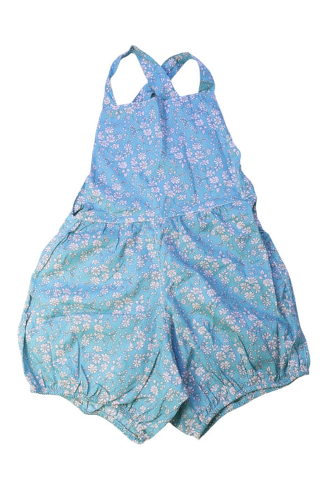 A Blue Overall Shorts from Mabo in size 6T for girl. (Front View)