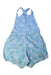 A Blue Overall Shorts from Mabo in size 6T for girl. (Front View)