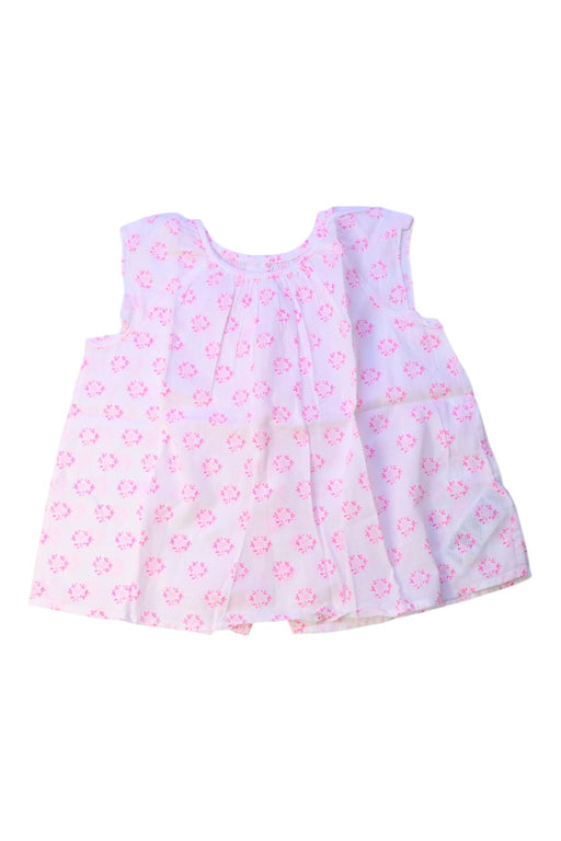 A Pink Sleeveless Tops from Bonpoint in size 3T for girl. (Front View)