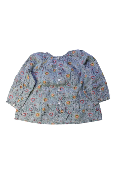 A Blue Long Sleeve Tops from Bonpoint in size 2T for girl. (Back View)