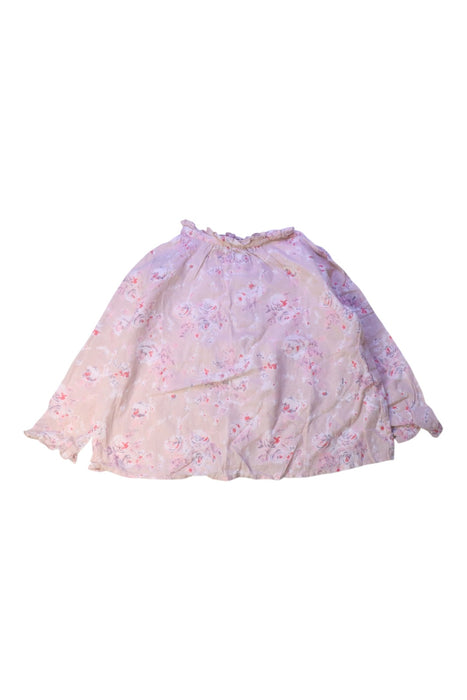 A Pink Long Sleeve Tops from Bonpoint in size 4T for girl. (Front View)