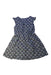 A Blue Sleeveless Dresses from Bonpoint in size 6T for girl. (Back View)