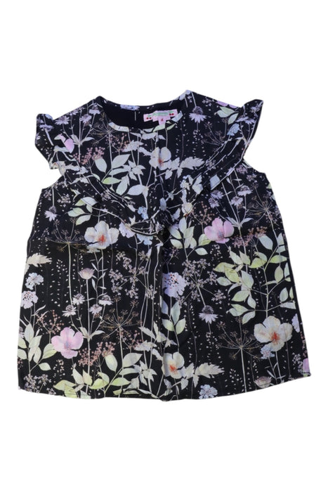 A Black Short Sleeve Tops from Bonpoint in size 4T for girl. (Front View)