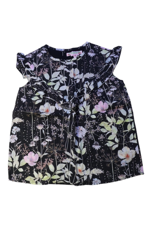 A Black Short Sleeve Tops from Bonpoint in size 4T for girl. (Front View)