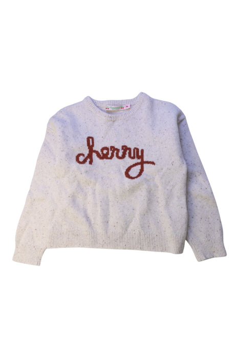 A White Crewneck Sweatshirts from Bonpoint in size 4T for neutral. (Front View)