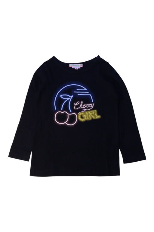 A Black Long Sleeve Tops from Bonpoint in size 3T for girl. (Front View)