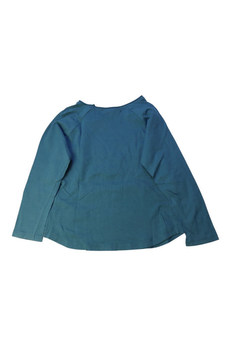 A Teal Long Sleeve Tops from Bonpoint in size 4T for girl. (Back View)