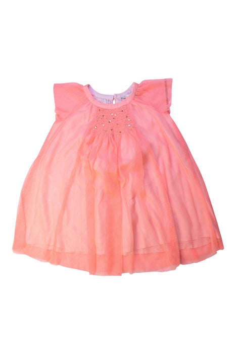 A Peach Sleeveless Dresses from Bonpoint in size 4T for girl. (Front View)