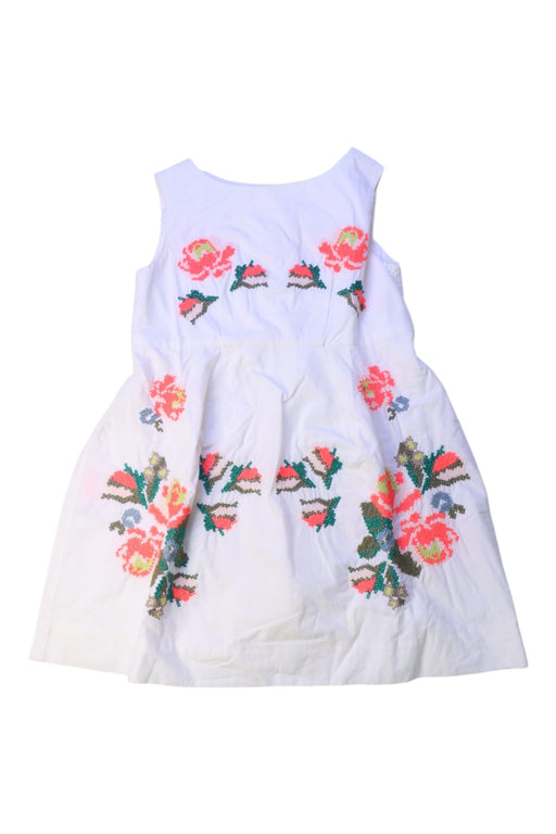 A White Sleeveless Dresses from Bonpoint in size 3T for girl. (Front View)