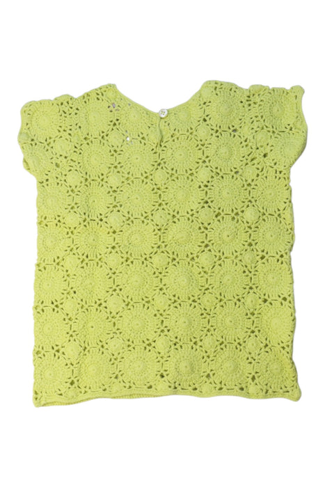A Yellow Short Sleeve Tops from Bonpoint in size 3T for girl. (Back View)