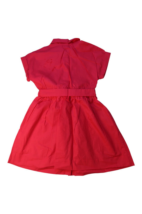 A Red Short Sleeve Dresses from Bonpoint in size 6T for girl. (Back View)