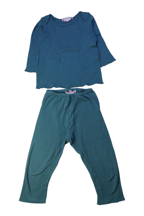 A Teal Pants Sets from Bonpoint in size 2T for girl. (Front View)