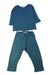 A Teal Pants Sets from Bonpoint in size 2T for girl. (Front View)