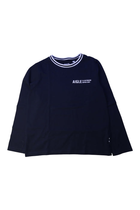 A Navy Long Sleeve T Shirts from Aigle in size 10Y for boy. (Front View)