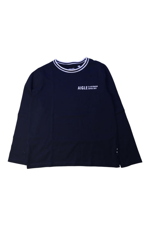 A Navy Long Sleeve T Shirts from Aigle in size 10Y for boy. (Front View)