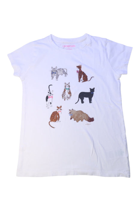 A White Short Sleeve T Shirts from Crewcuts in size 8Y for boy. (Front View)
