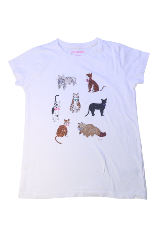 A White Short Sleeve T Shirts from Crewcuts in size 8Y for boy. (Front View)