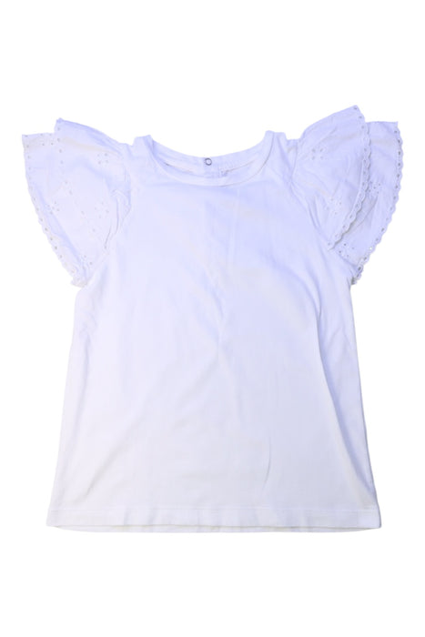 A White Sleeveless Tops from Jacadi in size 8Y for girl. (Front View)