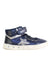A Navy Sneakers from Geox in size 5T for girl. (Front View)