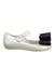 A Ivory Flats from Mini Melissa in size 6T for girl. (Front View)