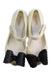 A Ivory Flats from Mini Melissa in size 6T for girl. (Back View)