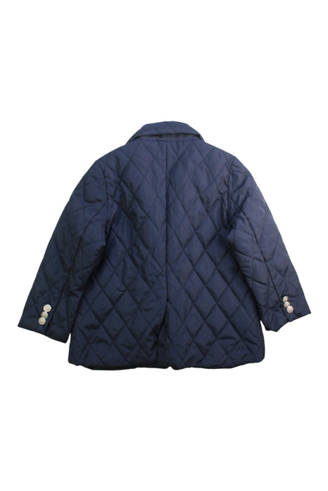 A Navy Puffer/Quilted Jackets from Nicholas & Bears in size 3T for girl. (Back View)