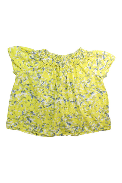 A Yellow Short Sleeve Tops from Bonpoint in size 2T for girl. (Front View)