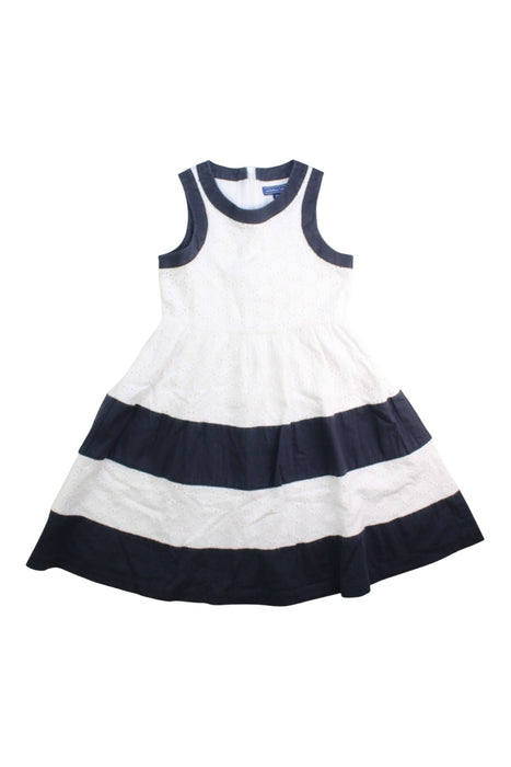 A Navy Sleeveless Dresses from Nicholas & Bears in size 6T for girl. (Front View)