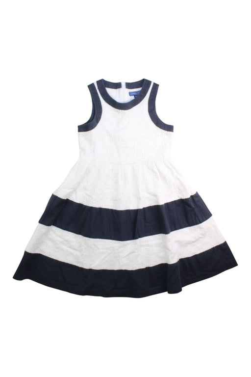 A Navy Sleeveless Dresses from Nicholas & Bears in size 6T for girl. (Front View)