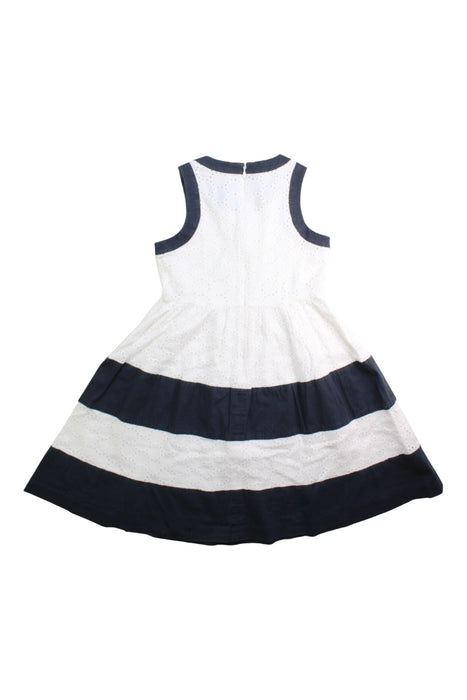A Navy Sleeveless Dresses from Nicholas & Bears in size 6T for girl. (Back View)