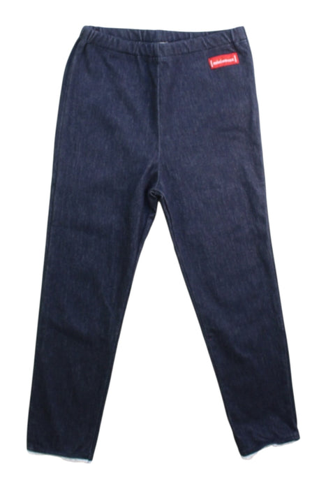 A Navy Leggings from Miki House in size 2T for girl. (Front View)