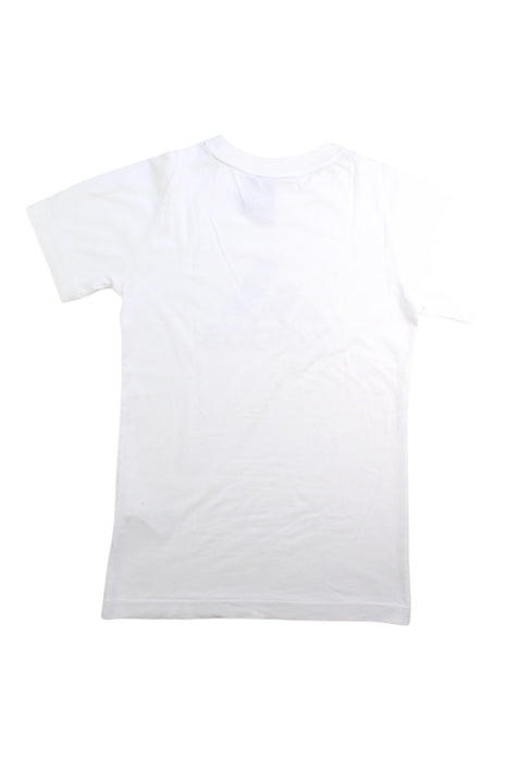 A White Short Sleeve T Shirts from Adidas in size 7Y for girl. (Back View)