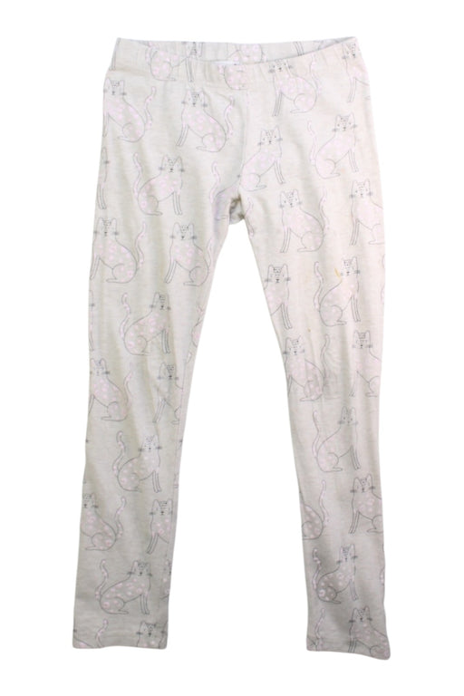 A Ivory Leggings from Seed in size 5T for girl. (Front View)