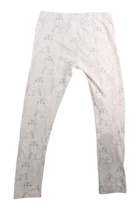 A Ivory Leggings from Seed in size 5T for girl. (Back View)